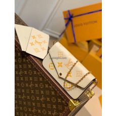 LOUIS VUITTON-M80498 루이비통 크림 모노그램 앙프렝뜨 펠리시 포쉐트