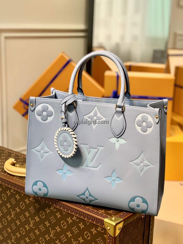 LOUIS VUITTON-M45718 루이비통 블루 모노그램 앙프렝뜨 온더고 MM