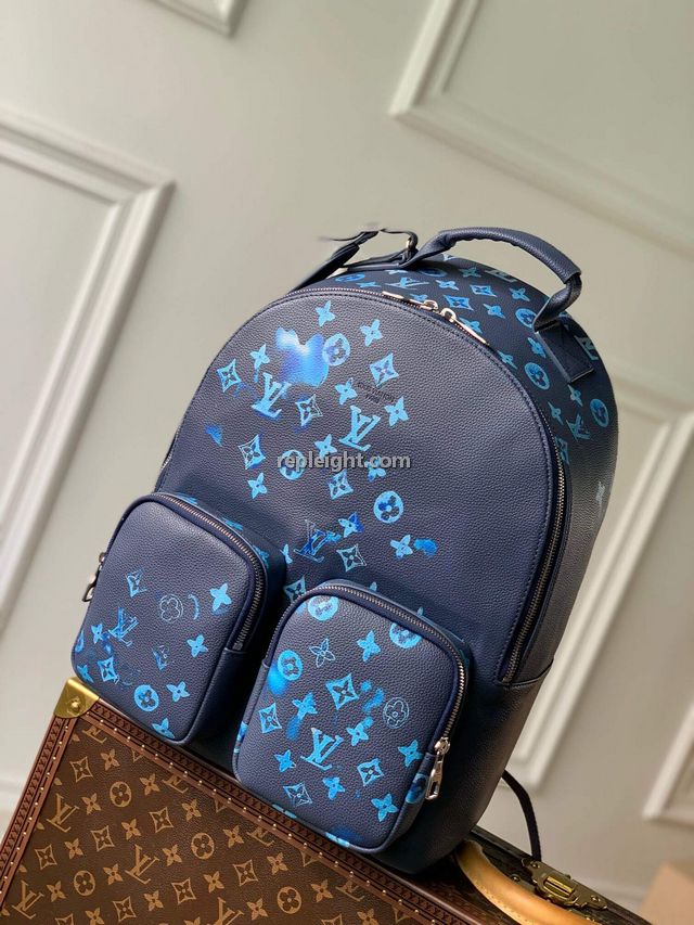 LOUIS VUITTON-M57841 루이비통 네이비 블루 모노그램 멀티포켓 백팩