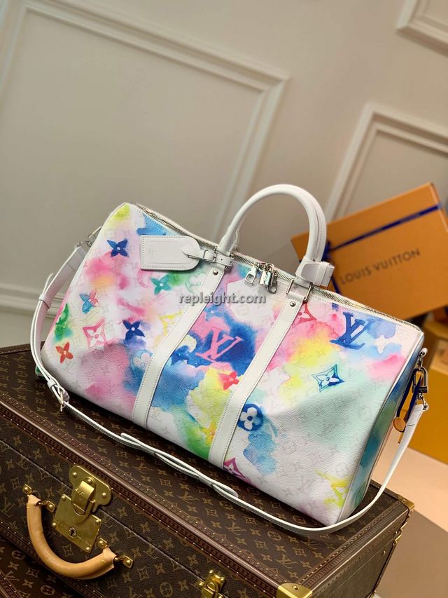 LOUIS VUITTON-M45758 루이비통 모노그램 워터컬러 키폴 반둘리에 50