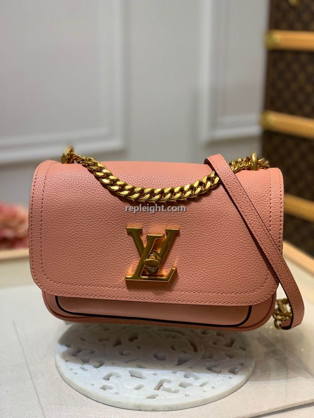 LOUIS VUITTON-M57071 루이비통 핑크 송아지 가죽 스몰 락미 체인