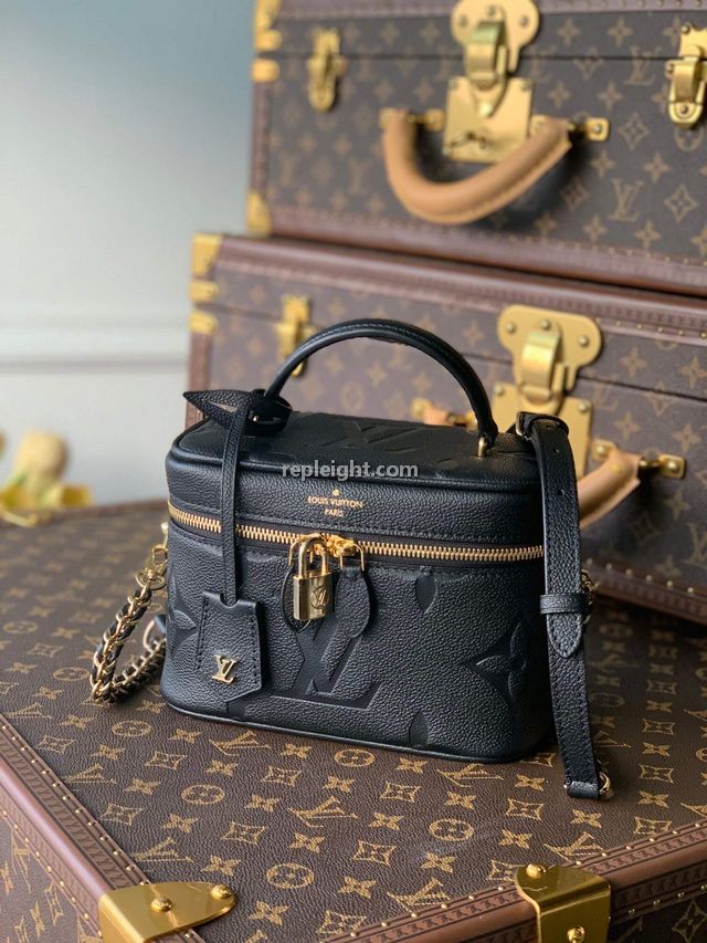 LOUIS VUITTON-M45598 루이비통 느와르 모노그램 앙프렝뜨 베니티 PM