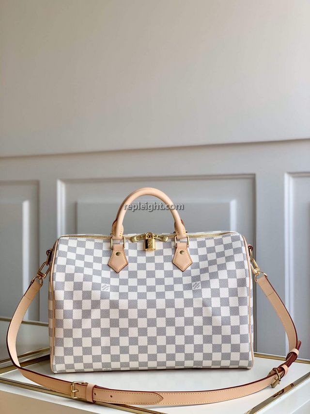 LOUIS VUITTON-N41372 루이비통 다미에 아주르 스피디 반둘리에 35