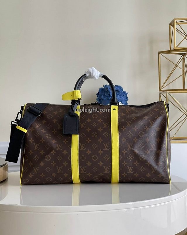 LOUIS VUITTON-M45866 루이비통 플뤼오레상 옐로우 모노그램 마카사르 키폴 반둘리에 50