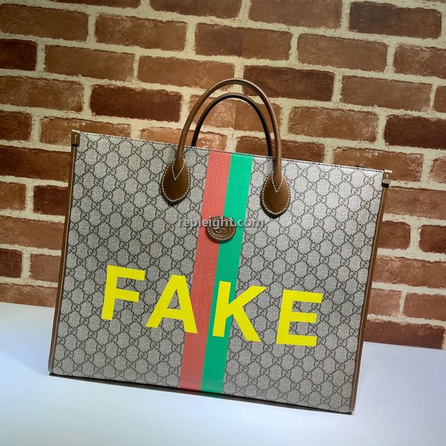 GUCCI-630353 8280 #구찌레플 GG 수프림 Fake/Not 페이크/낫 프린트 라지 토트백