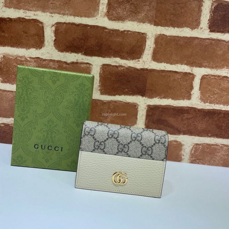 GUCCI-658610 구찌 화이트 GG 마몽 카드 케이스 지갑