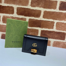 GUCCI-658244 구찌 블랙 다이애나 뱀부 카드 케이스 지갑