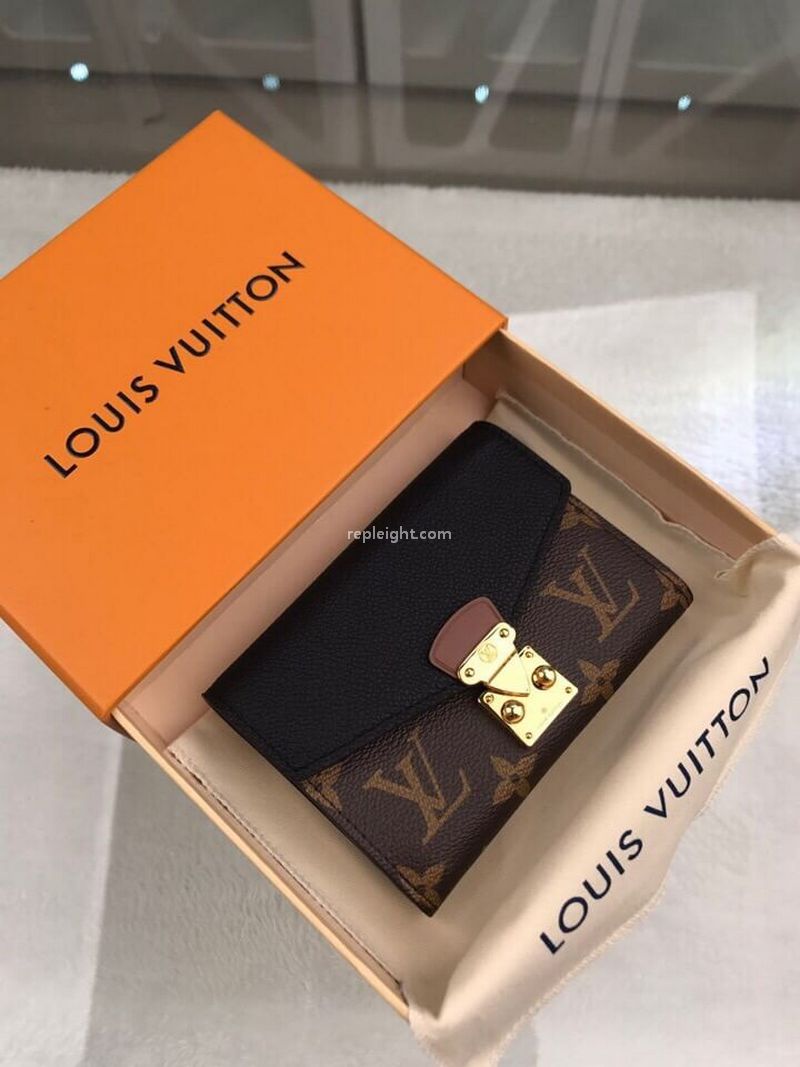 LOUIS VUITTON-M67479 루이비통 모노그램 느와르 송아지 가죽 팔라스 컴팩트 월릿