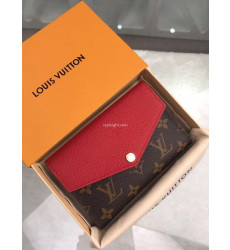 루이비통-LOUIS VUITTON-M60140 루이비통 모노그램 팔라 컴팩트 월릿 Cherry