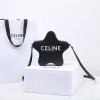 CELINE-198763 셀린느 SMALL ETOILE IN SMOOTH CALFSKIN WITH CELINE PRINT BLACK