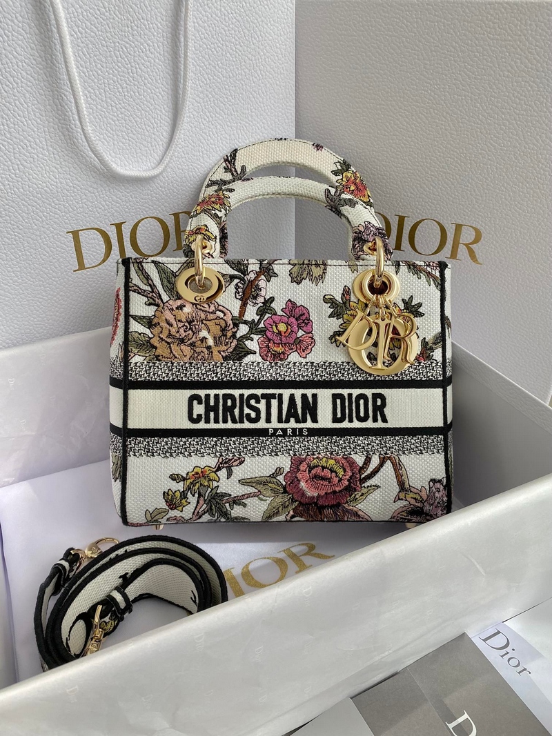 DIOR-LADY D-LITE 미디엄 백 M0565ORZB_M884