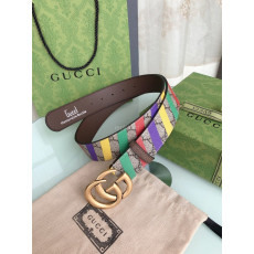 GUCCI- ‎709985 FAAKN 8542 더블 G 스트라이프 벨트 3.8CM