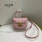 CELINE-10L063ETZ.24LP MINI BESACE TRIOMPHE IN SHINY CALFSKIN LIGHT PINK