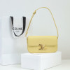 CELINE-194143BF4.11OY SHOULDER BAG TRIOMPHE IN SHINY CALFSKIN SOFT YELLOW