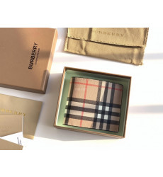 BURBERRY- 80656371 ID 카드 케이스 체크 반지갑