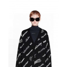 발렌시아가-BALENCIAGA Logomania All Over Cardigan